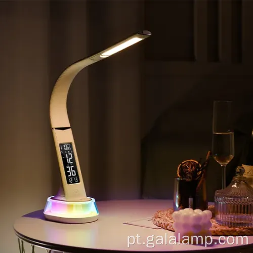 Lâmpada de mesa de despertador RGB para decoração de casa